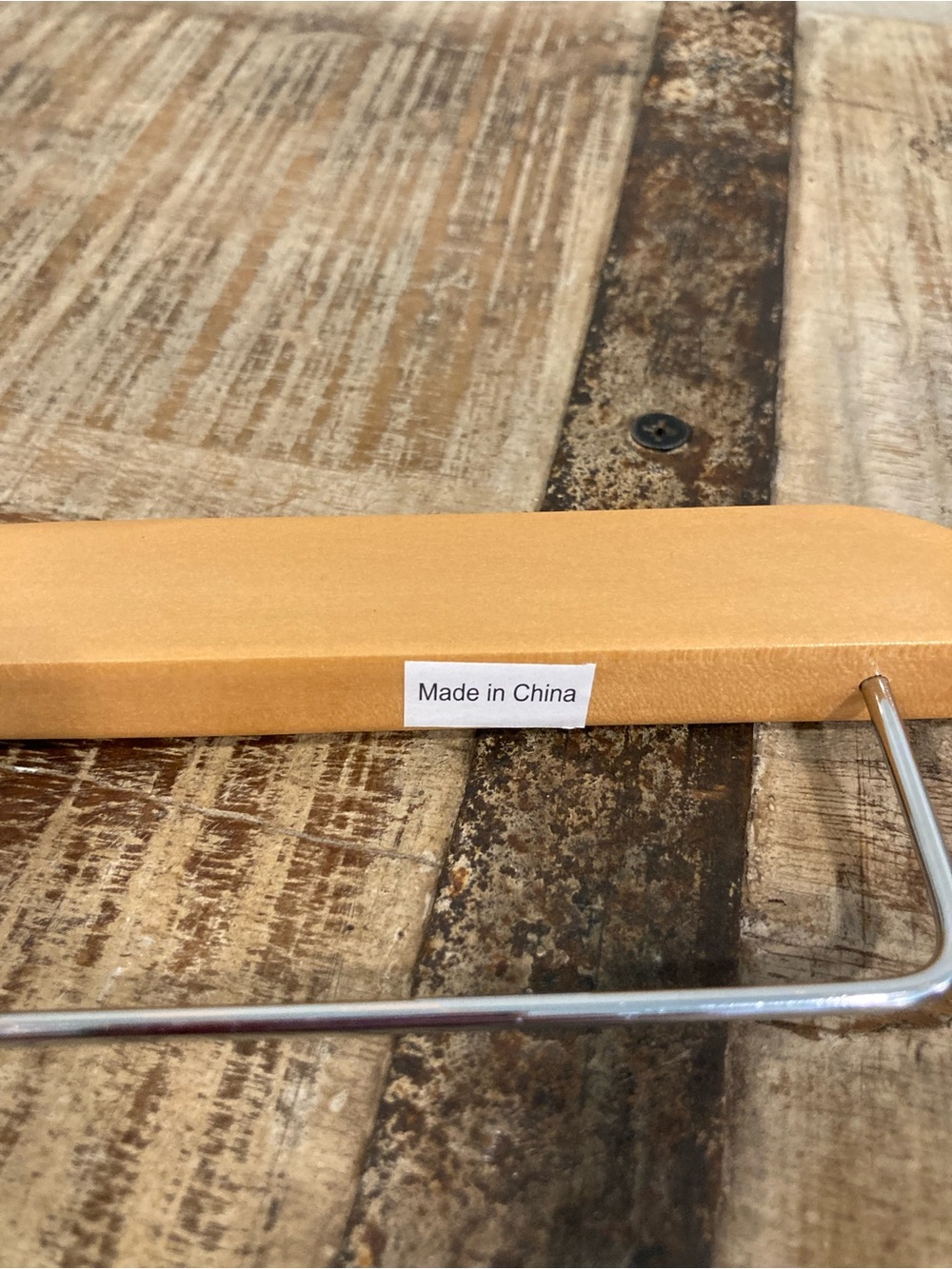 10 Pants Hangers Wood and Metal With Clips - Picture 11 of 11